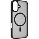 FoneKit MagSafe-yhteensopiva Soft Touch -suojakuori, iPhone 16, musta/harmaa FoneKit MagSafe-yhteensopiva Soft Touch -suojakuori, iPhone 16, musta/harmaa