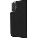 FoneKit BookCase protective case, iPhone 16, black FoneKit BookCase protective case, iPhone 16, black