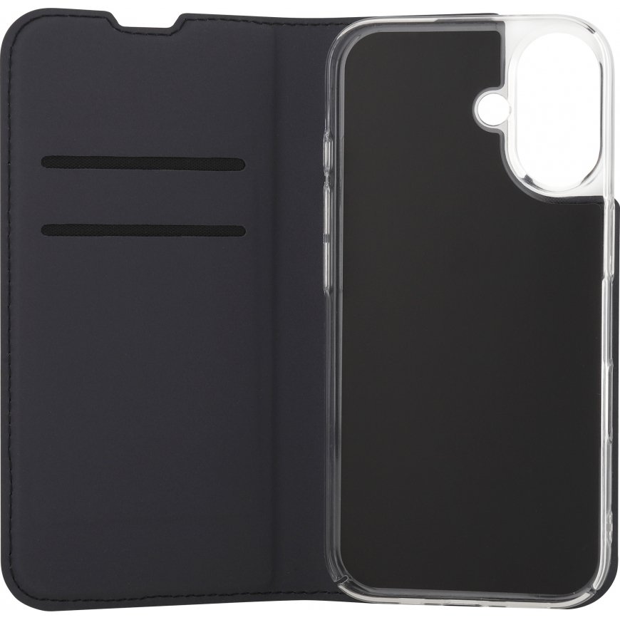 FoneKit BookCase -suojakotelo, iPhone 16, musta – 4