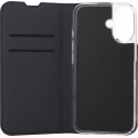 FoneKit BookCase protective case, iPhone 16, black FoneKit BookCase protective case, iPhone 16, black