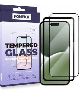 FoneKit Full Cover -panssarilasi, iPhone 16 Pro