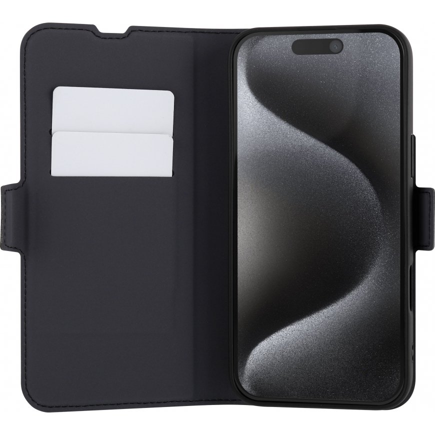 FoneKit MagSafe-yhteensopiva BookCase -suojakotelo, iPhone 16 Pro, musta – 2