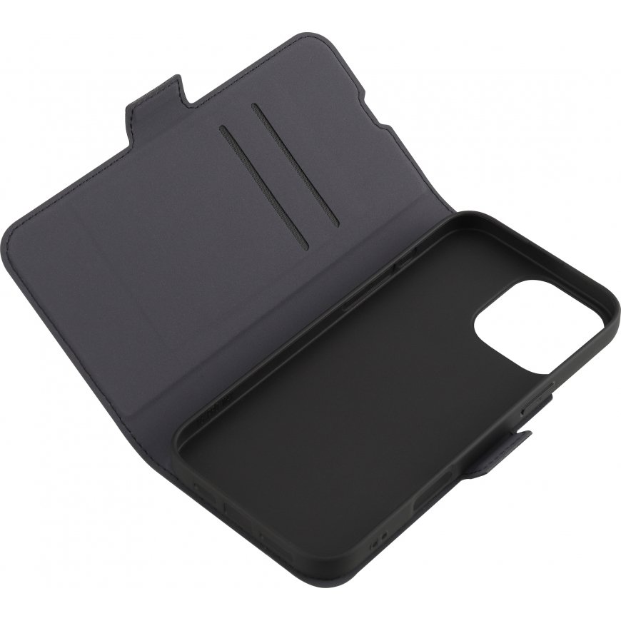 FoneKit MagSafe-yhteensopiva BookCase -suojakotelo, iPhone 16 Pro, musta – 5