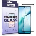 FoneKit Full Cover -panssarilasi, OnePlus Nord CE4 Lite, musta FoneKit Full Cover -panssarilasi, OnePlus Nord CE4 Lite, musta