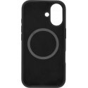 FoneKit MagSafe-yhteensopiva Liquid Silicone -suojakuori, iPhone 16, musta