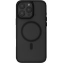 FoneKit MagSafe-yhteensopiva Soft Touch -suojakuori, iPhone 16 Pro Max, musta/harmaa FoneKit MagSafe-yhteensopiva Soft Touch -suojakuori, iPhone 16 Pro Max, musta/harmaa
