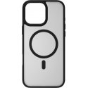 FoneKit MagSafe-yhteensopiva Soft Touch -suojakuori, iPhone 16 Pro Max, musta/harmaa FoneKit MagSafe-yhteensopiva Soft Touch -suojakuori, iPhone 16 Pro Max, musta/harmaa