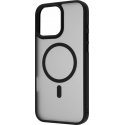 FoneKit MagSafe-yhteensopiva Soft Touch -suojakuori, iPhone 16 Pro Max, musta/harmaa FoneKit MagSafe-yhteensopiva Soft Touch -suojakuori, iPhone 16 Pro Max, musta/harmaa
