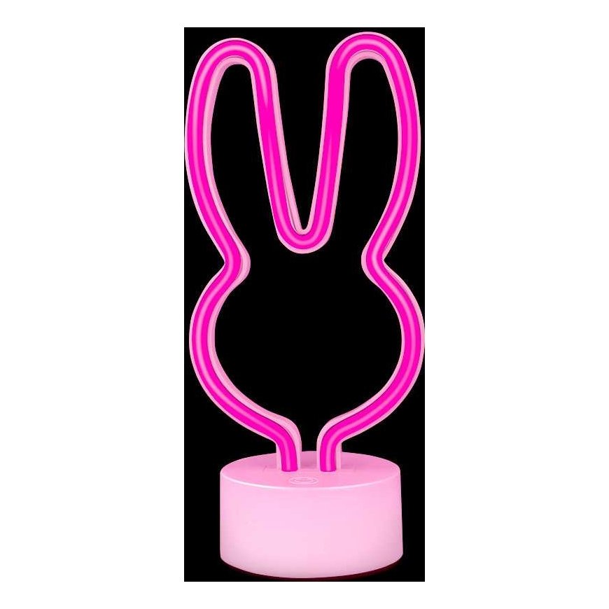 Neon LED on the stand RABBIT pink USB-C FSC-10 Forever Light – 2
