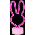 Neon LED on the stand RABBIT pink USB-C FSC-10 Forever Light