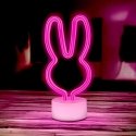 Neon LED on the stand RABBIT pink USB-C FSC-10 Forever Light