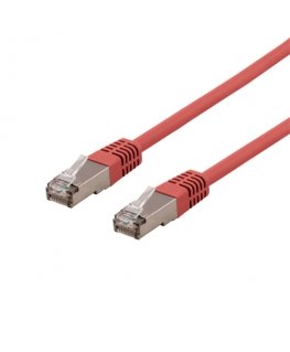 Deltaco SFTP-62RH сетевой кабель Красный 2 m Cat6 S/FTP (S-STP)