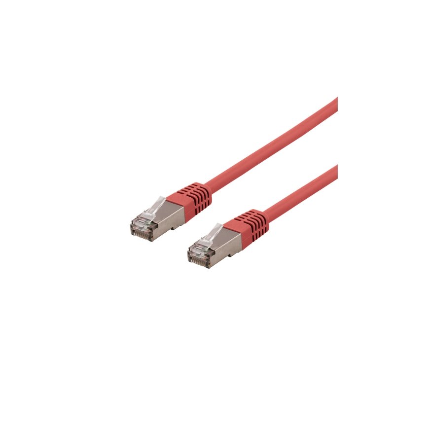 Deltaco SFTP-62RH verkkokaapeli Punainen 2 m Cat6 S/FTP (S-STP)