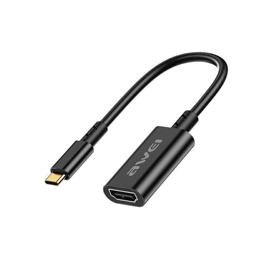 AWEI Adapter CL-217T USB-C/HDMI black color 4k/30Hz
