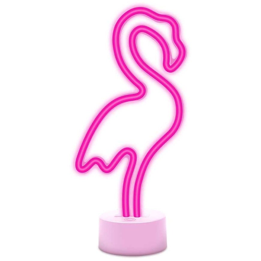 Neoninis LED ant stovo FLAMINGO rožinis USB-C FSC-11 Forever Light