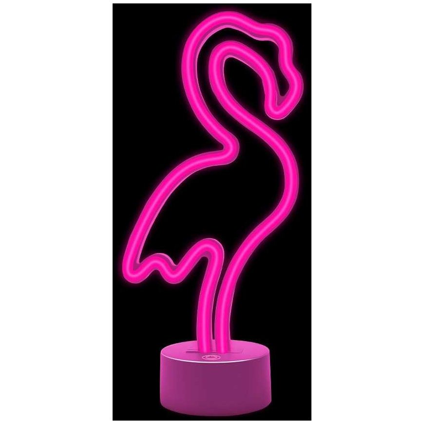 Neon LED on the stand FLAMINGO pink USB-C FSC-11 Forever Light – 3
