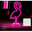 Neon LED on the stand FLAMINGO pink USB-C FSC-11 Forever Light Neon LED on the stand FLAMINGO pink USB-C FSC-11 Forever Light