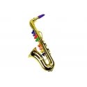 Lean Toys Zabawkowy Saxofon instrument gold color Lean Toys Zabawkowy Saxofon instrument gold color