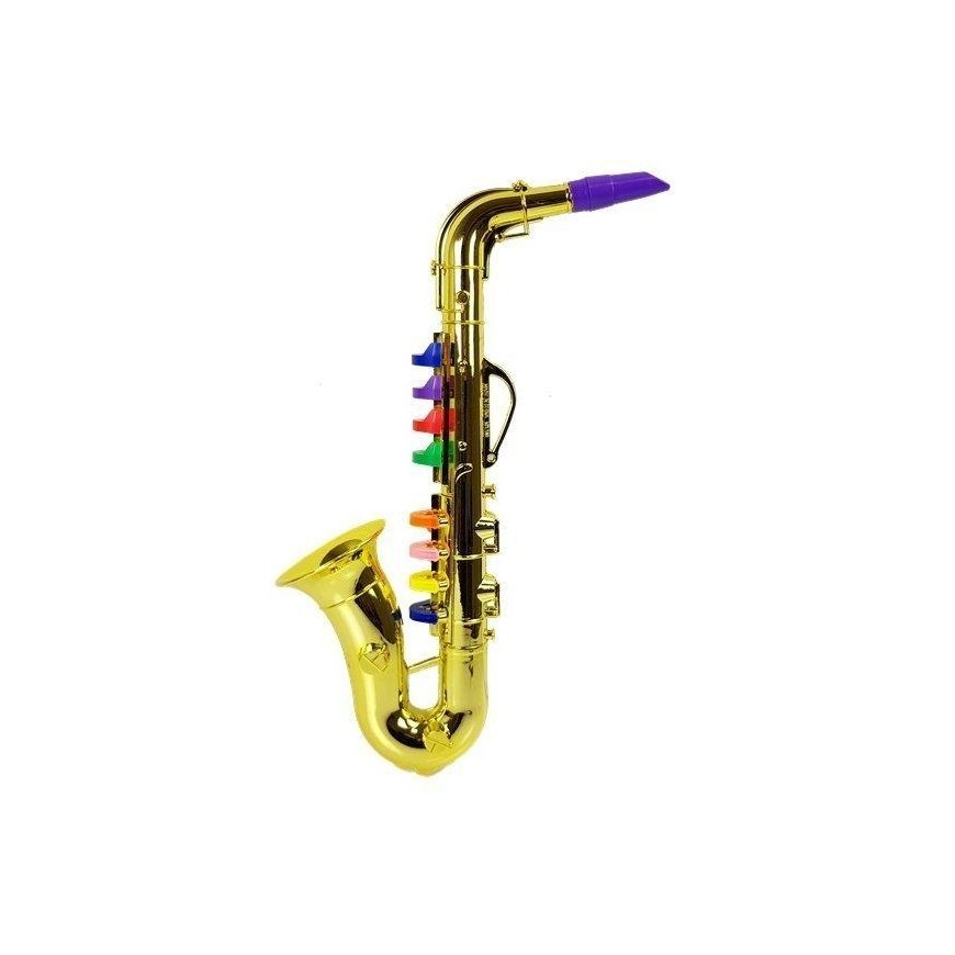 Lean Toys Zabawkowy Saksofon instrument aukso spalvos – 4