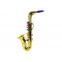 Lean Toys Zabawkowy Saksofon instrument aukso spalvos Lean Toys Zabawkowy Saksofon instrument aukso spalvos