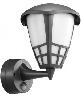 Wall lamp with sensor Maclean MCE518 GR 1xE27 gray IP65 max 60W
