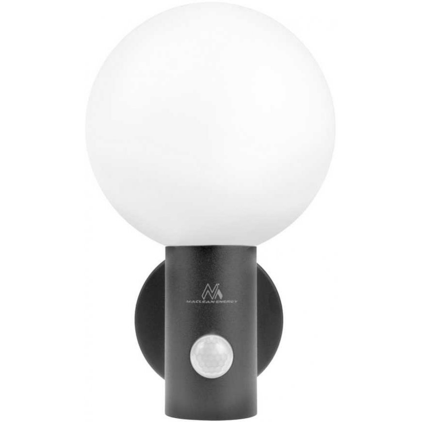 Maclean PIR motion sensor LED lamp, grey, 15W, IP65, 1600lm, 4000K – 3