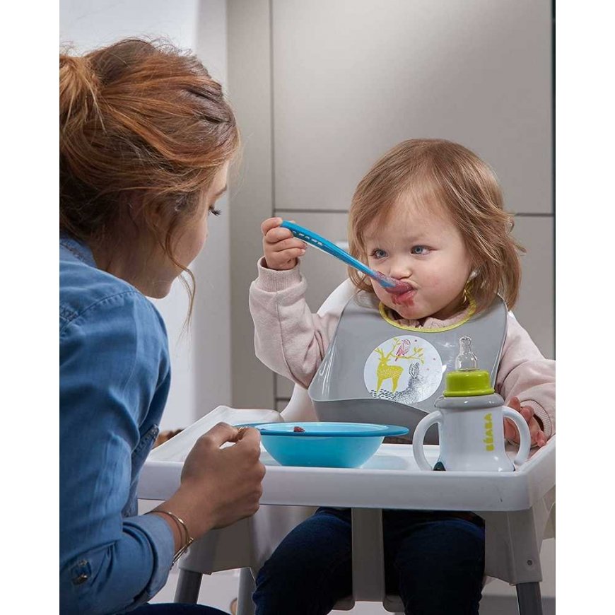 BEABA SILICONE BABY 4+ MONTHS, WINDY Blue – 3