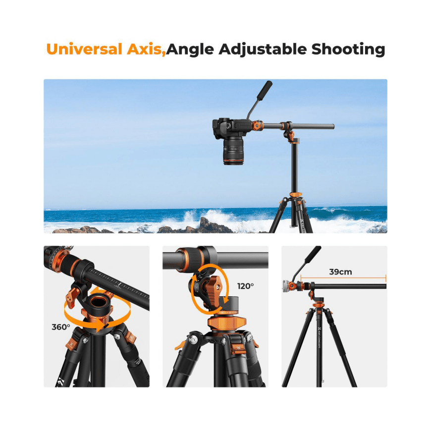 Kampf K&F Concept T254A7 video tripod with FH-03 head – 3