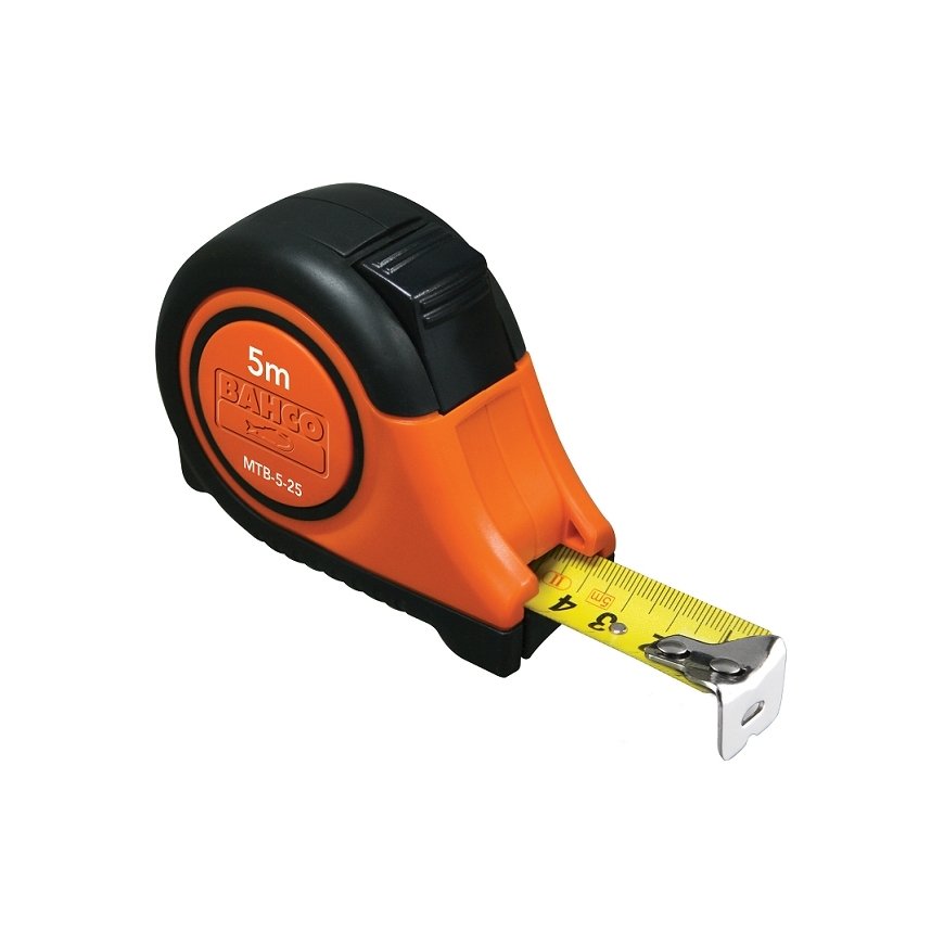 Bahco MTB-5-25-M mērlente 5 m Melns