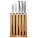 Joseph Joseph JJ-5 peilių rinkinys iš Elevate Steel bambuko bloko Joseph Joseph JJ-5 peilių rinkinys iš Elevate Steel bambuko bloko