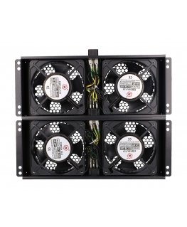 Extralink 4 Way fan unit for standing cabinets, 2m cable with EU plug
