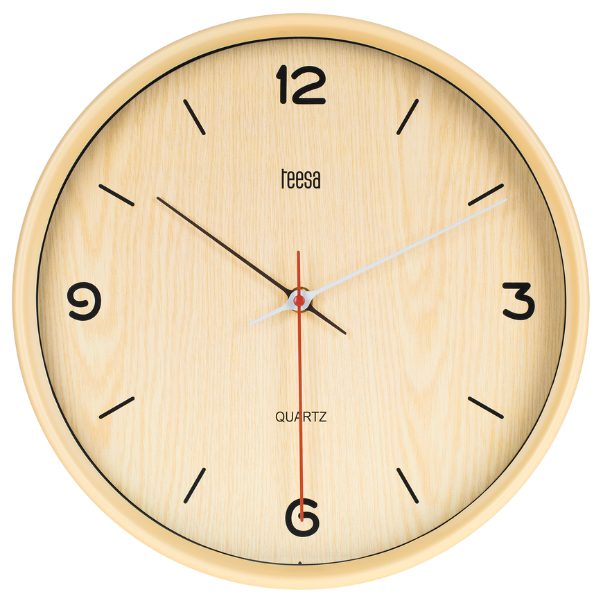 Teesa Wall clock 30 cm light brown – 4