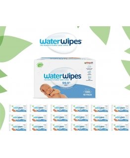 WATERWIPES WET WIPES 18 PACKS OF 60 PCS. BIODEGRADABLE