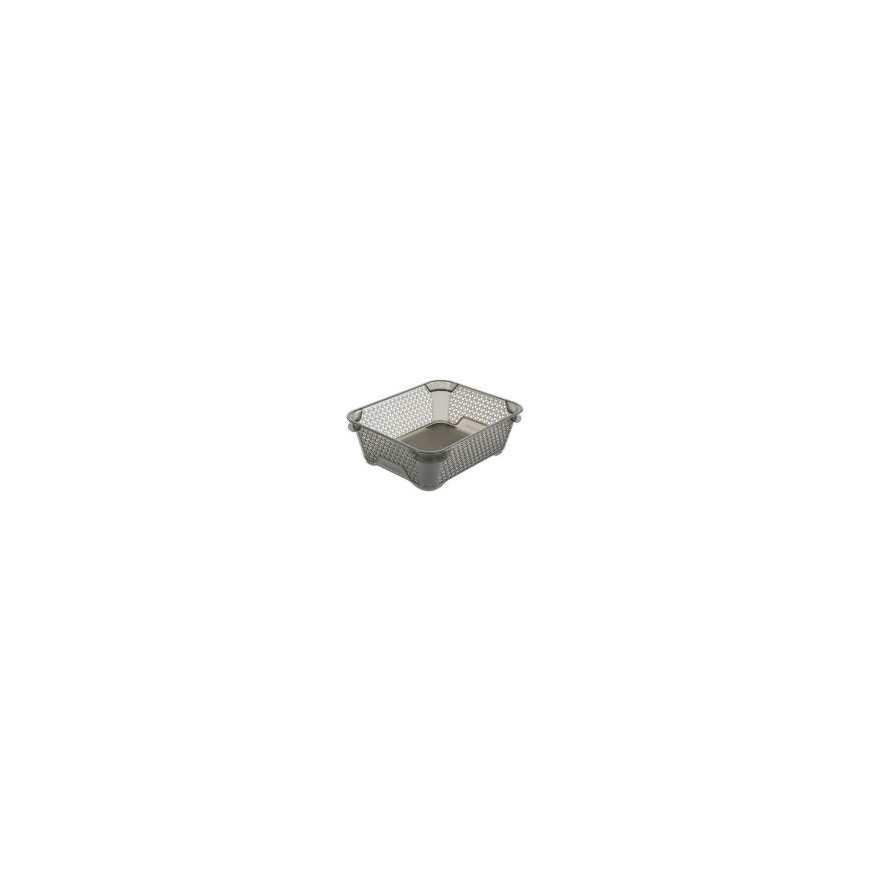 Basket mini A6 Mirko 20x16x7cm crystal gray (transparent)