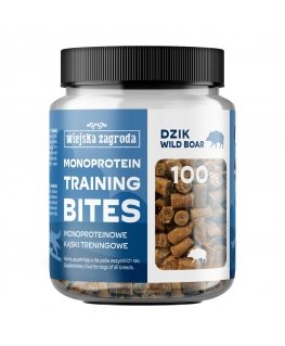 WIEJSKA ZAGRODA Monoprotein training bites Wild boar - dog treat - 150g