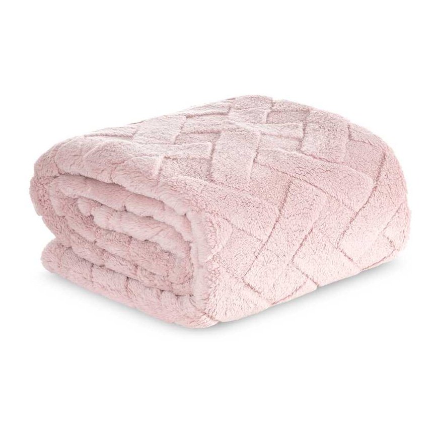 Eurofirany Blanket bedspread 170x210 Caro pink powder with microfiber D91 – 4