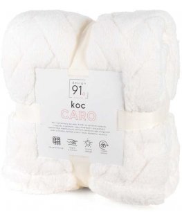 Eurofirany Caro cream with microfiber blanket 70x160 for armchair D91