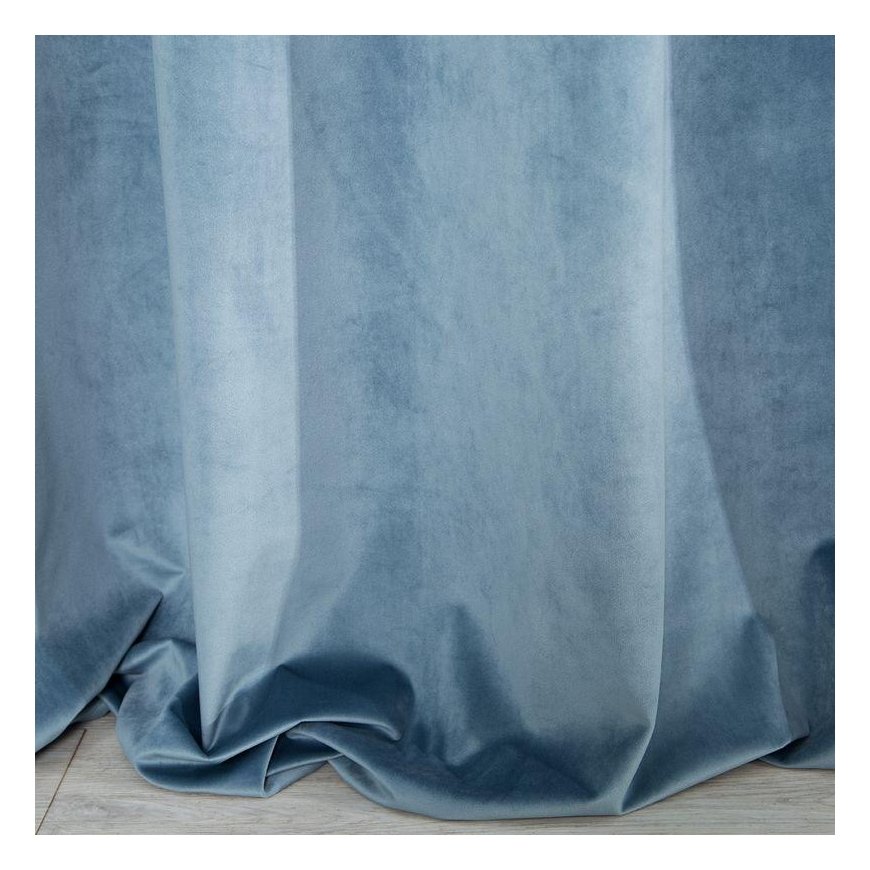 Night curtain made of soft velvet Eurofirany DIVA LINE RIA 140X270 cm, tape/tunnel/hooks, 300g/m2, color: blue – 5
