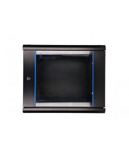 Extralink Rackmount cabinet 9U 600x600 Black wall mounted
