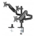 Deltaco ARM-0352 monitora stiprinājums un statīvs 68,6 cm (27") Galds Melns