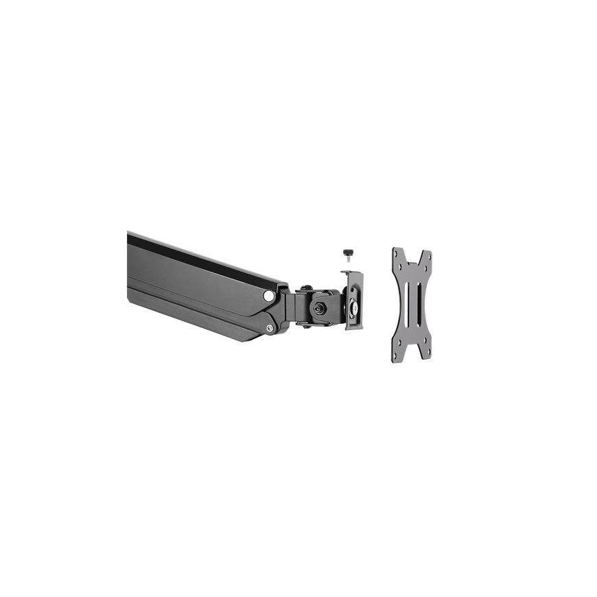 Deltaco ARM-0352 monitora stiprinājums un statīvs 68,6 cm (27") Galds Melns – 4