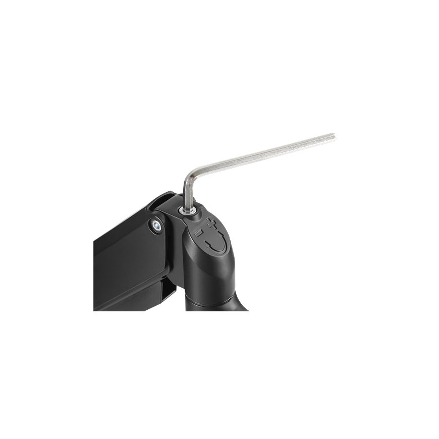 Deltaco ARM-0352 monitora stiprinājums un statīvs 68,6 cm (27") Galds Melns – 5