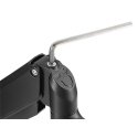 Deltaco ARM-0352 monitora stiprinājums un statīvs 68,6 cm (27") Galds Melns