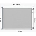 MOMCOZY SAFETY GATE, Grey, OPENINGS UP TO 140 cm