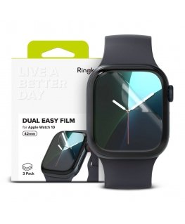 RINGKE DUAL EASY 3-PACK APPLE WATCH 10 (42 MM) CLEAR PROTECTIVE