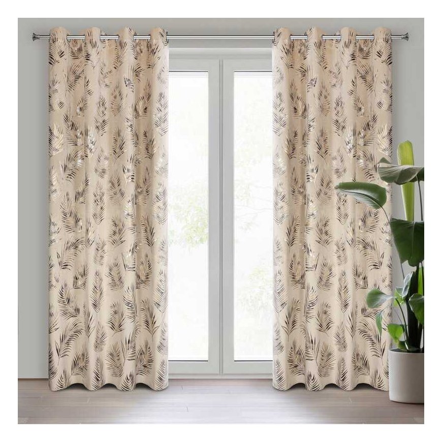Eurofirany PAS/GLORIA2/BEIGE 140X250 PERDAVIMAS