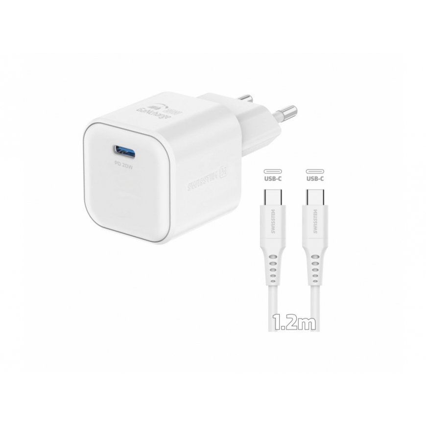 Swissten Travel Charger GaN USB-C 20W