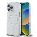 - Guess IML Glitter Ring MagSafe Case for iPhone 16 Pro Max Transparent
