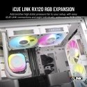 Corsair iCUE LINK RX120 RGB Kompiuterio korpusui Ventiliatorius 12 cm Balta 1 vnt Corsair iCUE LINK RX120 RGB Kompiuterio korpusui Ventiliatorius 12 cm Balta 1 vnt