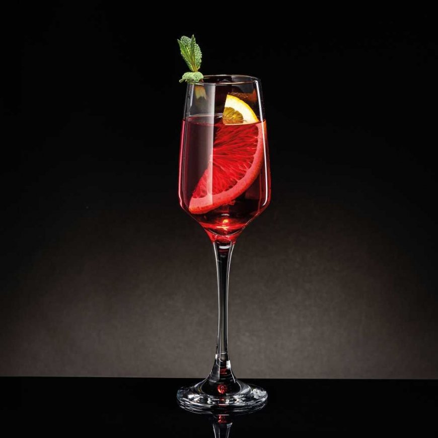 Set of 6 Sparkle champagne glasses 230 ml AMBITION